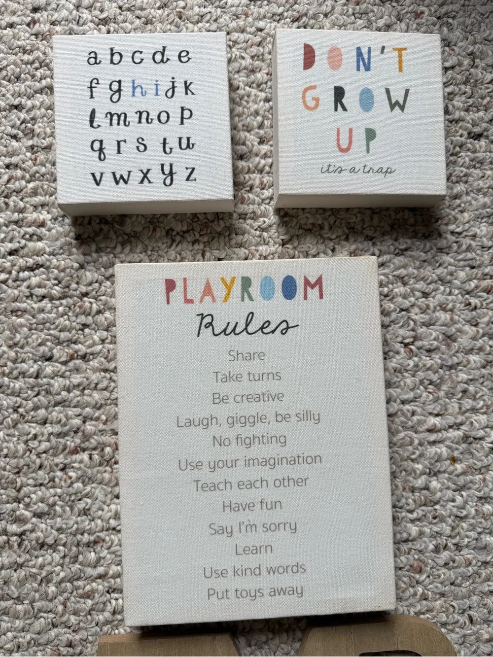 Adventure & Explore Wooden Wall Words - Yellow & Blue